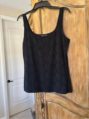 White House Black Market Black Lace Camisole Tank